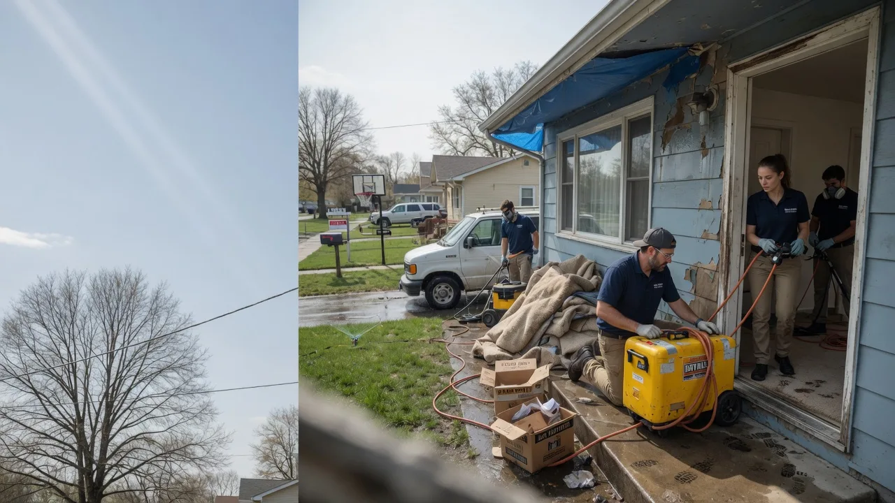 Basement Flood Cleanup in Merrillville, IN near me